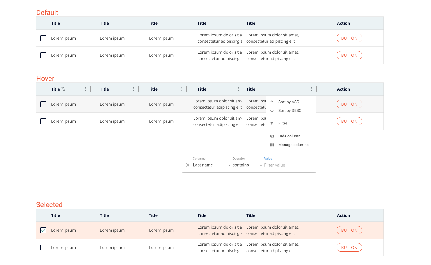 Design system components