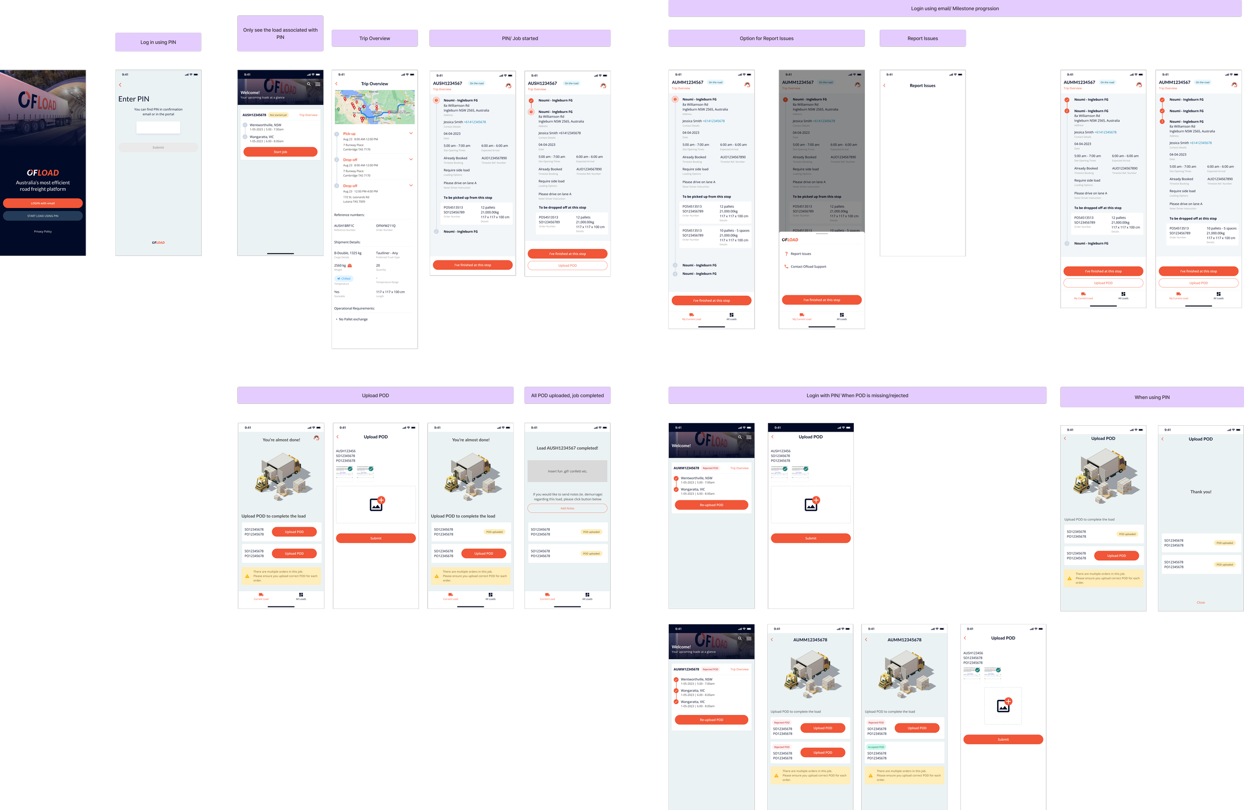 Ofload app screen 2